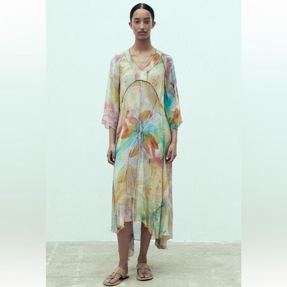 ZARA PRINTED DRESS LIMITED EDITION - Picture 7 of 15